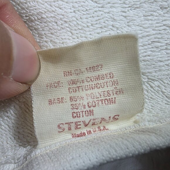 Vintage Stevens White Bath Towel 53x30 Made In USA Summer Solid - Picture 3 of 8